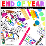 End of the Year Gift Tags for Students Editable End of Year Gifts
