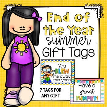 Preview of End of the Year Gift Tags for Students Gift Labels