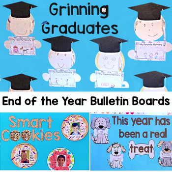 Preview of End of the Year Bulletin Board Crafts Writing Prompts - 3 Activities