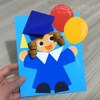 Do It Yourself Child Graduation Cap - Craft Kits - 12 Pieces, 13688049