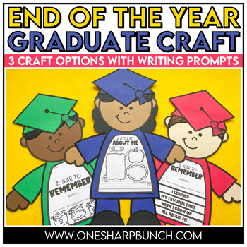 Preview of End of the Year Preschool & Kindergarten Graduation Craft Memory Book Activities