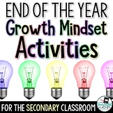 End of the Year Growth Mindset Activities