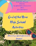 End of the Year High School Activities Packet
