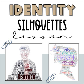 Preview of End of the Year Identity Silhouette Task