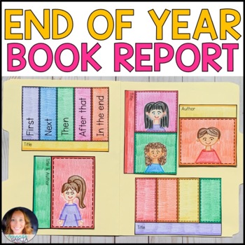 Preview of End of the Year Interactive Book Report: FREE