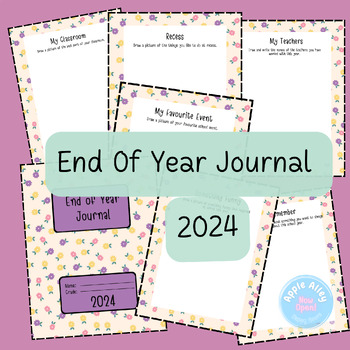 Preview of End of the Year Journal , Memory Book Activities ,Worksheets ,workbooks