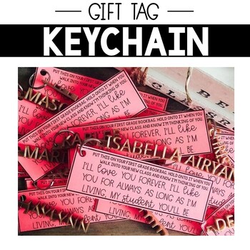 Preview of End of the Year Key Chain Tag Sentimental Gift