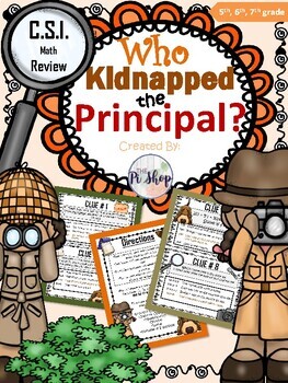 Preview of Kidnapped Principal C.S.I. Math [NO PREP]