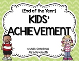End of the Year Kids' Achievement Awards