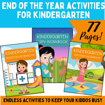 Preview of End of the Year Kinder Workbook