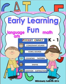 Preview of Back to School  Sight Words Phonics Math Kindergarten