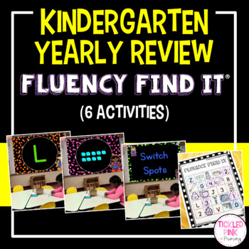 Preview of End of the Year Kindergarten Review Fluency Find It®