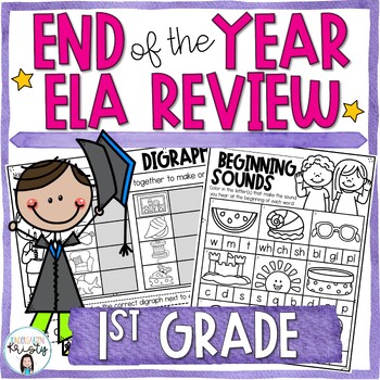 Preview of End of the Year 1st Grade Language Arts Review