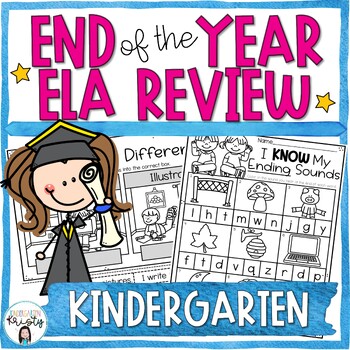 Preview of End of the Year Language Arts Review for Kindergarten