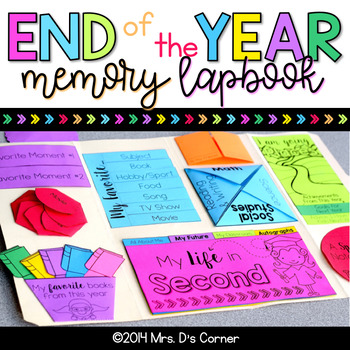 Preview of End of the Year Activity | End of Year Memory Book Lapbook Grades K-6