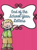 End of the Year Letters to Students (Editable Name)
