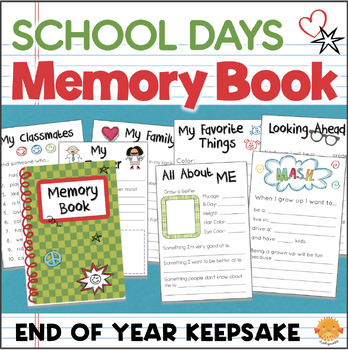 Preview of End of the Year MEMORY BOOK Yearbook School Keepsake Activity