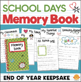 End of the Year MEMORY BOOK Yearbook School Keepsake Activity