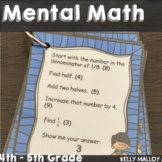 End of the Year Math Activities 4th and 5th Grade Mental Math Math Review