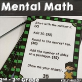 End of the Year Math Activities for Second Grade 3rd Grade Mental Math Game 