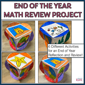 Preview of End of the Year Math Activity and Math Reflection 