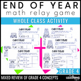 End of the Year Math Game for 4th Grade | Relay Review Tes