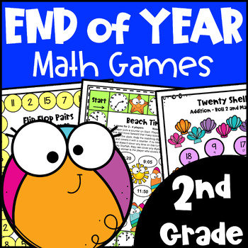 fun end of the year activities math games for 2nd grade summer packet