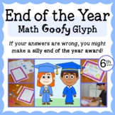 End of the Year Math Goofy Glyph 6th grade | Math Centers 