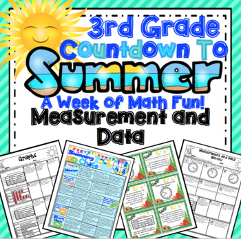 Preview of 3rd Grade End of the Year Math: 3rd Grade Measurement and Data Math Review