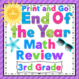 3rd Grade End of the Year Math Review: 3rd Grade Print and