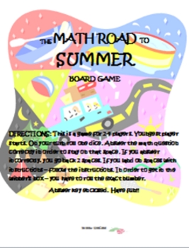 Preview of End of the Year Math Review Games and Activities