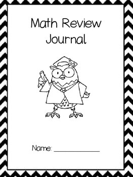 Preview of End of the Year Math Review Journal