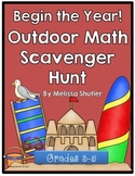 Beginning of the Year/ End of the Year Math Scavenger Hunt for Grades 3-5