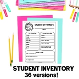 Student Inventory Template | Student Gifts