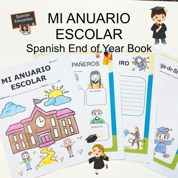Preview of End of the Year Memory Book in Spanish