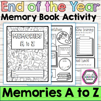 Preview of End of the Year Memory Book 2nd 3rd 4th 5th Grade Activities for End of Year