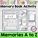 End of the Year Memory Book 2nd 3rd 4th 5th Grade Activiti