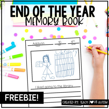 Preview of End of the Year Memory Book | Class Book