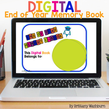 Preview of End of the Year Memory Book Digital Activity