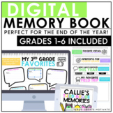 End of the Year Memory Book - Digital End of the Year Acti