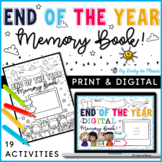 End of the Year Memory Book (Digital & Print) 2nd & 3rd Grade