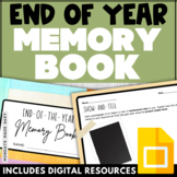 End of the Year Memory Book -  Print & Digital End of Year