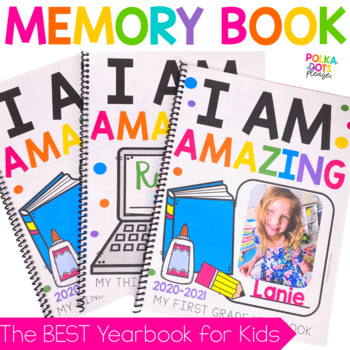 Preview of End of the Year Memory Book | End of Year Yearbook | Print & Digital