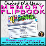 End of the Year Memory Book Flipbook for 4th Grade Distanc