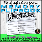 End of the Year Memory Book Flipbook for 5th Grade Distanc