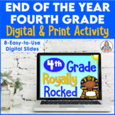 End of the Year Memory Book Fourth Grade Print and Digital Bundle