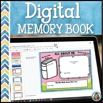 Preview of End of the Year Memory Book | Google Slides™ Option EDITABLE 