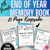 End of the Year | Memory Book {Grade 7} Fun Summer Keepsak