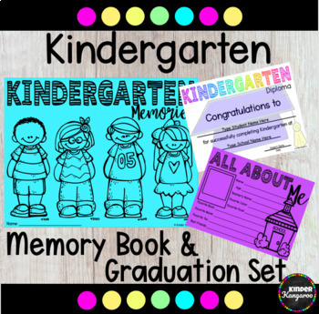 Preview of End of the Year Memory Book & Kindergarten Graduation Kit