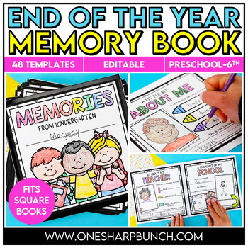 Preview of End of the Year Memory Book Activities | Kindergarten Memory Book